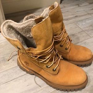 Fleece-lined Timberland Boots